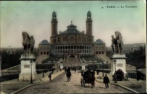 Ak Paris XVI Trocadéro, Le Trocadero