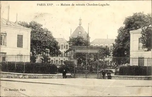 Ak Paris XVI Passy, Maison de retraite Chardon-Lagache