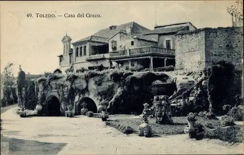 Ak Toledo Kastilien La Mancha Spanien, Casa del Greco