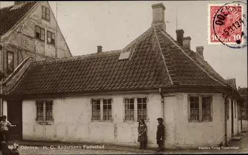 Ak Odense Dänemark, H. C. Andersens Fødested