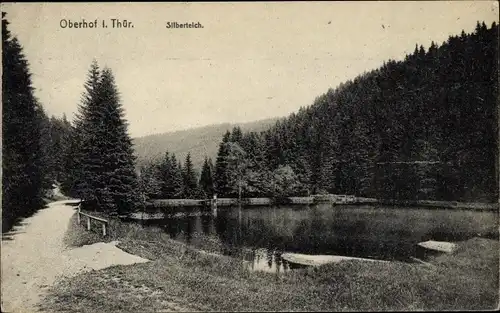 Ak Oberhof im Thüringer Wald, Silberteich