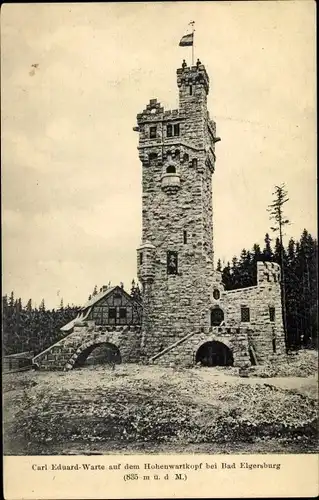 Ak Elgersburg in Thüringen, Carl Eduard Warte, Hohenwartkopf
