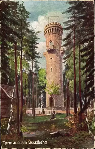 Künstler Ak Ilmenau in Thüringen, Kickelhahn, Turm