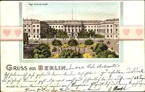 Passepartout Litho Berlin Mitte, Königliche Universität