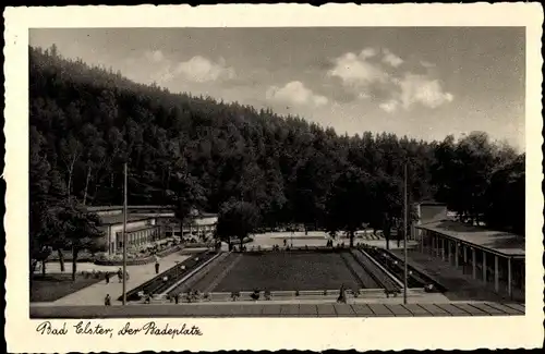 Ak Bad Elster im Vogtland, Badeplatz