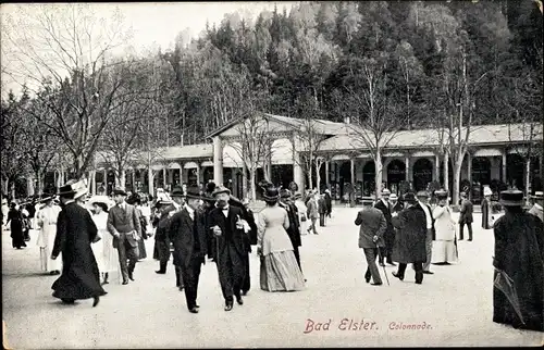 Ak Bad Elster im Vogtland, Kolonnade