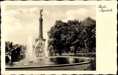 Ak Berlin Tiergarten, Siegessäule