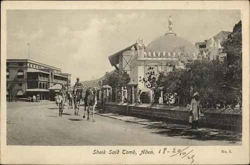 Ak Aden Jemen, Grabstätte Sheik Said, Kamele