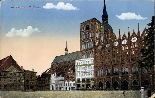 Ak Stralsund in Vorpommern, Rathaus