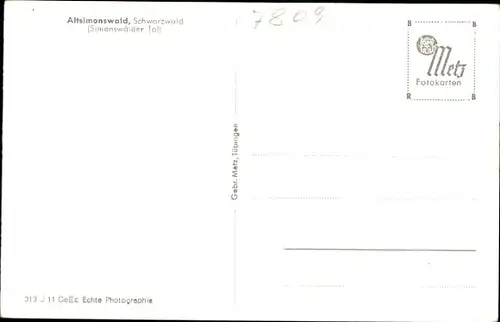 Ak Altsimonswald Simonswald im Schwarzwald, Simonswälder Tal, Panorama