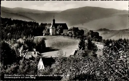 Ak Sankt Märgen im Schwarzwald, Ohmenkapelle auf dem Berg