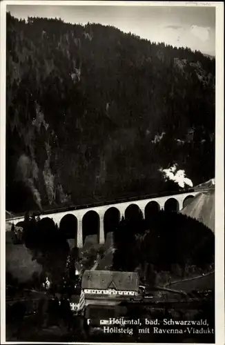 Ak Breitnau im Schwarzwald, Höllental, Höllsteig, Hofgut Sternen, Ravenna Viadukt