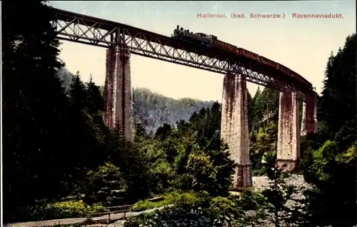 Ak Breitnau im Schwarzwald, Höllental, Ravenna-Viadukt