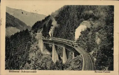 Ak Breitnau im Schwarzwald, Höllental, Ravenna-Viadukt