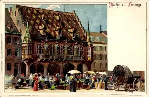 Litho Freiburg im Breisgau Baden Württemberg, Kaufhaus