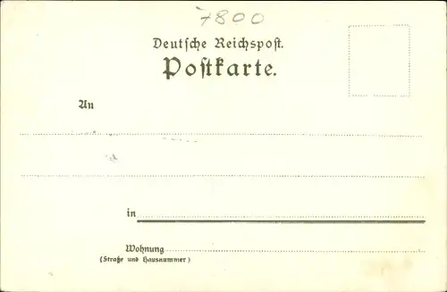 Litho Freiburg im Breisgau Baden Württemberg, Kaufhaus