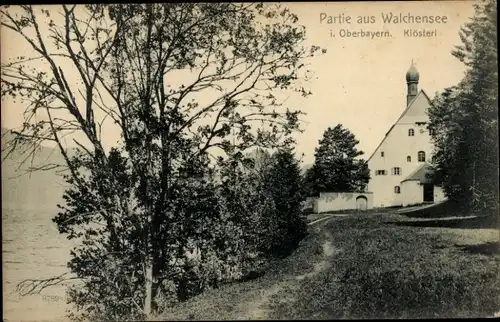 Ak Walchensee Kochel am See, Klösterl