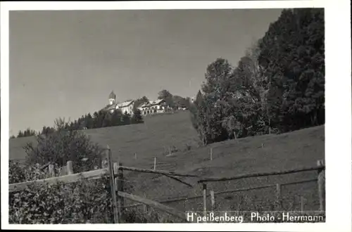 Ak Hohenpeißenberg Peißenberg Oberbayern, Teilansicht, Umgebung