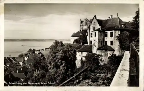 Ak Meersburg am Bodensee, altes Schloss