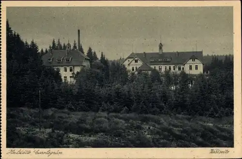 Ak Carolagrün Auerbach im Vogtland, Heilstätte, Westseite