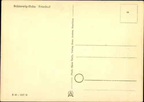 Ak Holm Schleswig an der Schlei, Friedhof