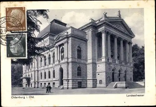 Ak Oldenburg im Großherzogtum Oldenburg, Landestheater