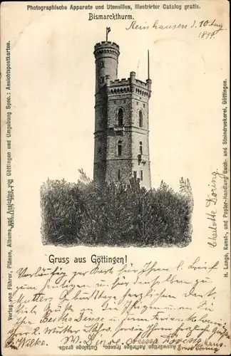 Ak Göttingen in Niedersachsen, Bismarckturm