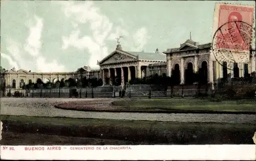 Ak Buenos Aires, Argentinien, Chacarita-Friedhof