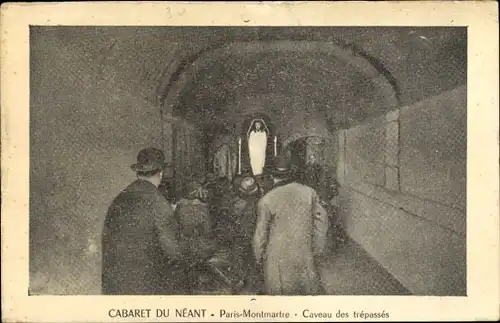 Ak Paris XVIII. Montmartre, Cabaret du Neant, Caveau des trepasses