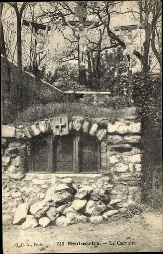 Ak Paris XVIII. Montmartre, Golgatha