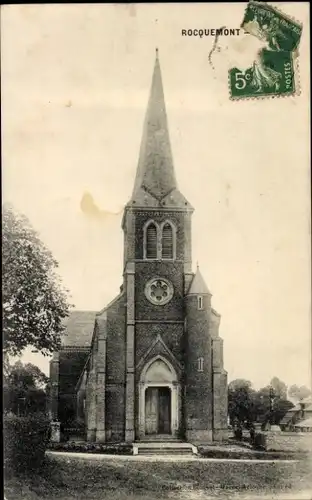 Ak Rocquemont Oise, Kirche