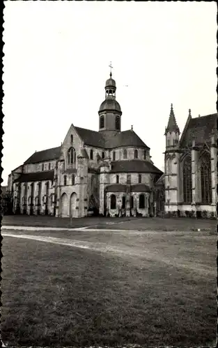 Ak Saint-Germer-de-Fly Oise, l'Eglise Abbatiale, l'Abside, Partie Romane