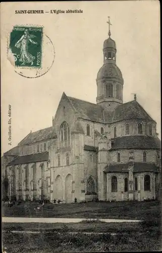 Ak Saint Germer Oise, l'Eglise abbatiale