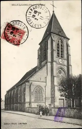 Ak Silly-le-Long Oise, l'Eglise