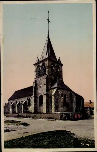 Ak Sainte Geneviève Oise, l'Eglise