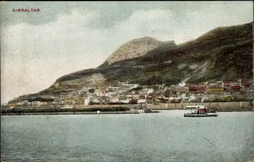 Ak Gibraltar, Teilansicht, Blick auf die Küste