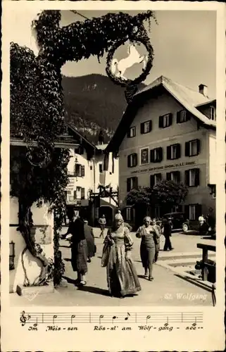 Ak St. Wolfgang im Salzkammergut Oberösterreich, Hotel Weisses Rößl am Wolfgangsee