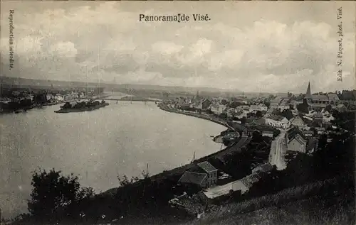 Ak Visé Wallonien Lüttich, Panorama