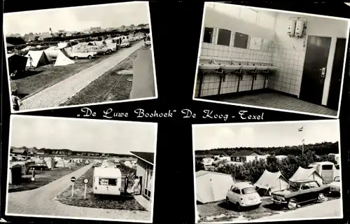 Ak De Koog Texel Nordholland Niederlande, De Luwe Boshoek, Campingplatz