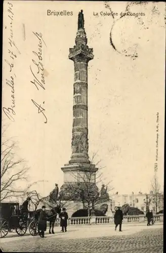 Ak Bruxelles Brüssel, La Colonne du Congres