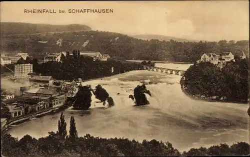 Ak Rheinfall Kanton Schaffhausen, Gesamtansicht