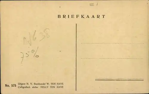 Ak Niederländische Fahne, Löwe, Zitat