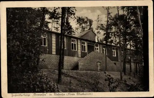 Ak Tiefensee Werneuchen, Jugendherberge Gamensee