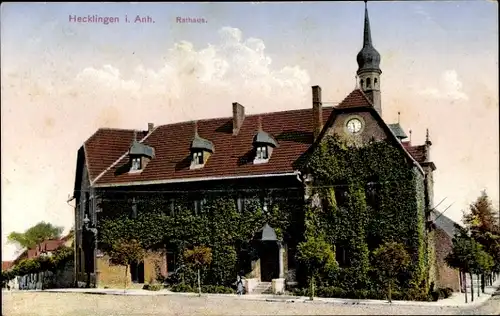 Ak Hecklingen in Anhalt, Rathaus