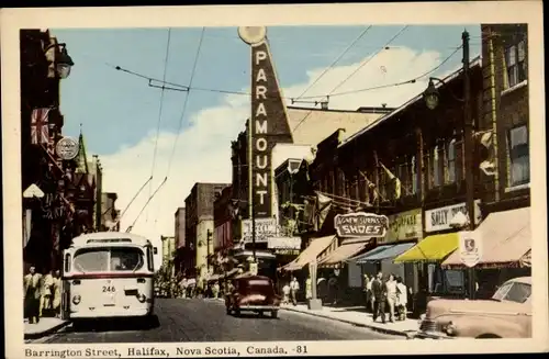 Ak Halifax Nova Scotia Kanada, Barrington Street, Paramount