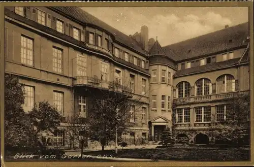Ak Dortmund im Ruhrgebiet, Sanatorium der Franziskanerinnen, Garten