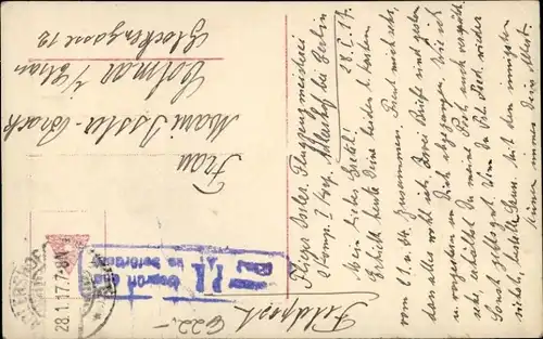 Ak Leo Roth auf Albatros-Doppeldecker