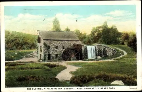 Ak Sudbury Massachusetts, USA, Old Mill at Wayside Inn, Henry Ford