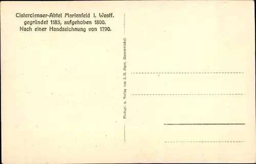 Ak Marienfeld Harsewinkel Westfalen, Cistercienser-Abtei