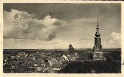 Ak Hansestadt Greifswald, Gesamtansicht, Turm